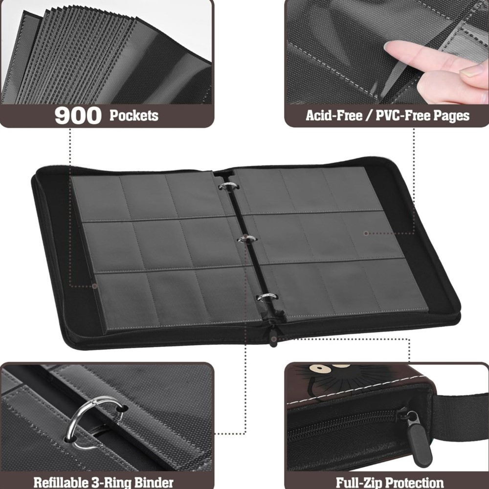 900 Pockets Card Binder Album  - đánh giá và giá Pokemon Binder Card